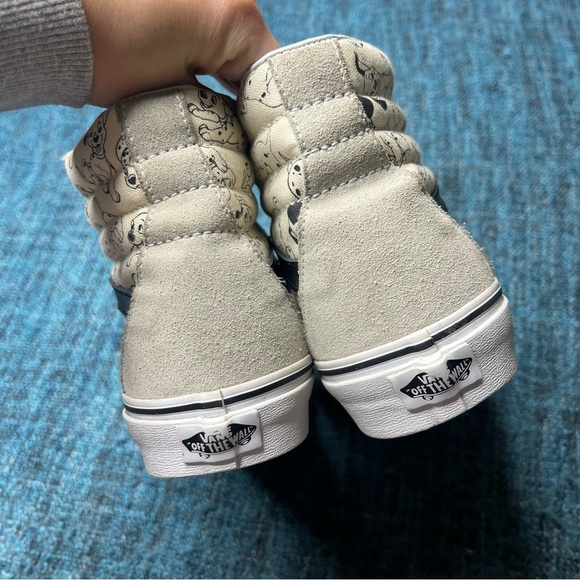 RARE Vans x Disney Ski Hi 101 Dalmations Sneakers Limited Edition Cream Black - Picture 7 of 9